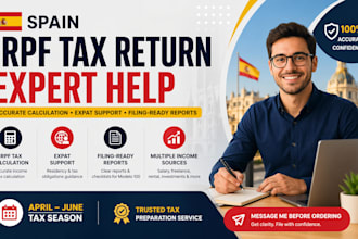 prepare spain irpf tax return income tax calculation expat help