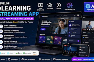 develop elearning streaming app video app with ai integration