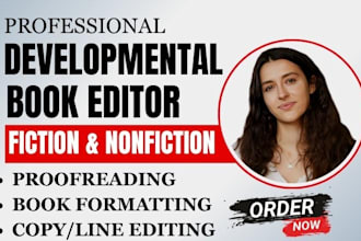 provide substantive developmental or line editing for kdp romance fiction novel
