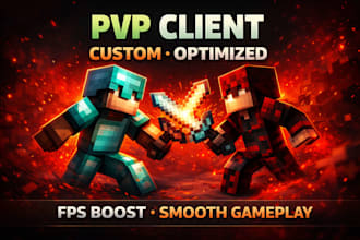 create custom minecraft pvp client optimized and smooth