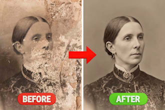 restore old damaged photos with professional photo restoration