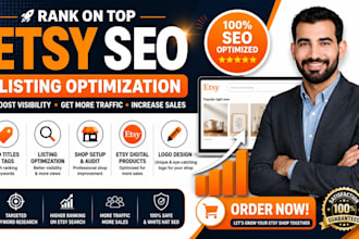 do etsy SEO for titles and tags to rank shop listing, etsy help, etsy logo