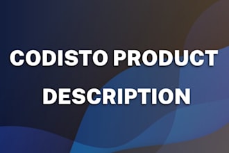 write your product description for codisto