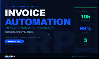 automate invoice processing PDF data extraction and excel financial report