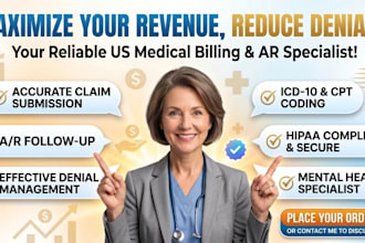 do US medical billing, ar follow up, and denial management