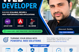 build full stack web applications using asp net core web api sql angular mvc
