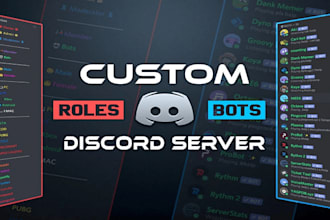 setup a professional custom discord server with bots, roles and automation