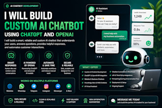 build custom ai chatbot using chatgpt and openai