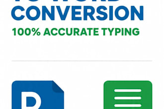 do fast and accurate ms word typing and data entry