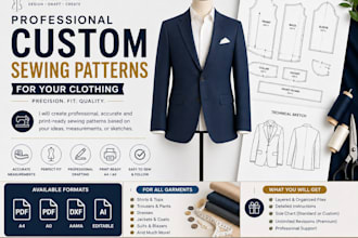 create professional custom sewing patterns for your clothing