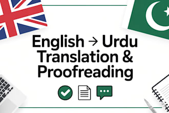 be your certified native urdu translator