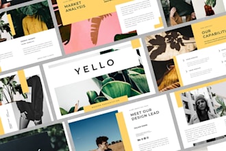 redesign or design modern google slides pitch deck slides, PPT presentation