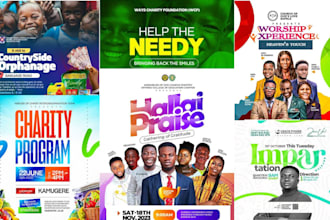 create ngo nonprofit charity flyer church event crusade and revival flyer design