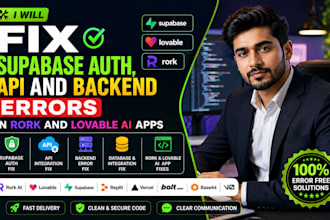 fix supabase auth, API and backend errors in rork and lovable ai apps
