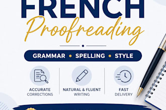 professionally proofread and edit your french texts