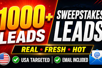 premium sweeps take first hit p c h lead, verify USA, UK sweeps leads