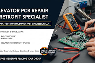 repair elevator pcb board, retrofit faulty lift control board and elevator board