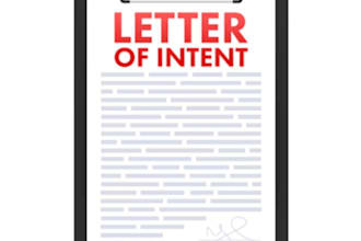 draft for you legally binding letter of engagement, letter of intent