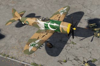 create a custom war thunder aircraft skin or livery for you