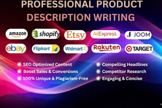 write SEO shopify product descriptions