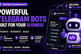 build a telegram bot for automation and API integration