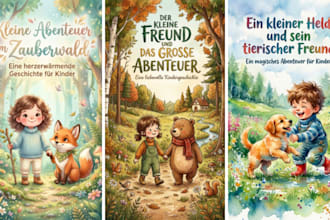 aquarell kinderbuchillustration für kinderbuch geschichtenbuch buchillustration