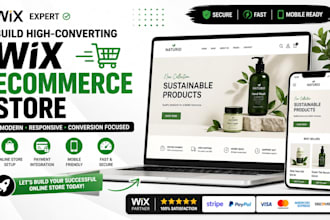 build wix ecommerce website, online store, wix shop with payment integration