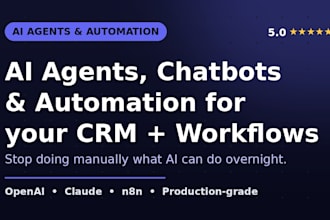 add ai agents, chatbots and automation to your CRM and workflows