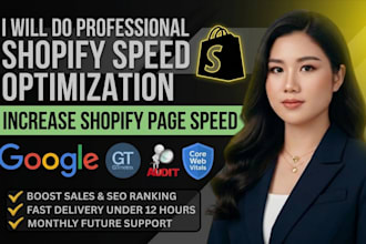 do professional shopify speed optimization to increase shopify page speed