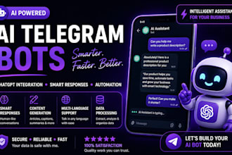 create an ai telegram bot with chatgpt integration
