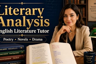 be your tutor for english literature and literary analysis