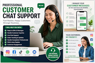 customer chat support and message replies