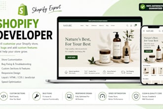fix and customize shopify store