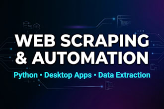 build a custom automation or web scraping desktop app