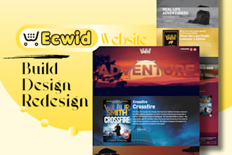 build, design and redesign ecwid store website with SEO