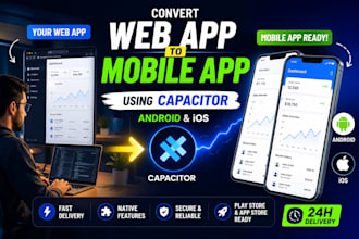 develop ai apps and convert web apps to mobile using capacitor