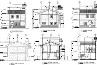 draft UK loft conversion plans with building regs and notes
