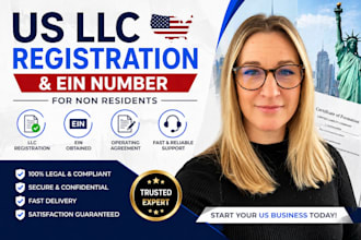 register your US llc and obtain ein for non residents fast