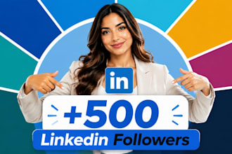 provide 500 professional linkedin followers