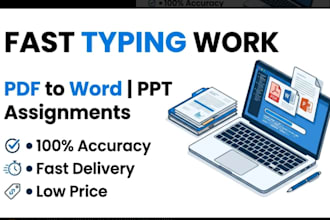 type pdf to word quickly