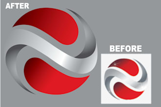 professionally redraw, trace, and recolor your logo into vector ai