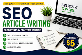 write SEO blog posts for small business websites