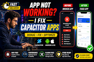 fix optimize and debug your capacitor mobile app android  ios