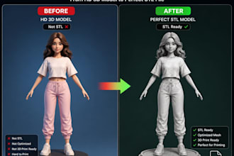 create 3d stl file for 3d printing