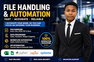 automate your file handling, data processing and integration expert