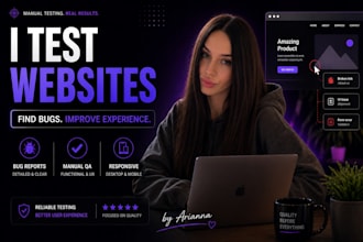 manually test your website and report bugs