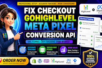 fix checkout gohighlevel meta pixel conversion API ghl funnel capi tracking