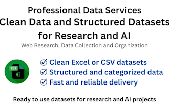 collect and structure web data into clean research ready datasets