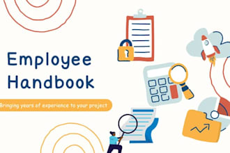 write a professional employee handbook and policies