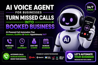 create ai voice agent to answer calls and book appointments